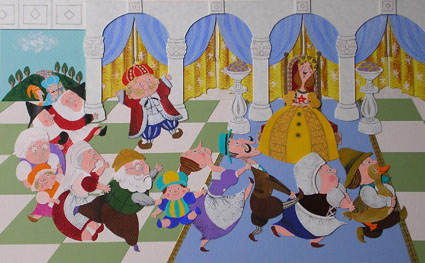 『きんの がちょう』の挿絵