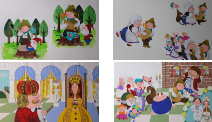 『きんの がちょう』の挿絵