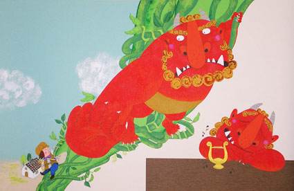 『ジャックと まめの き』の挿絵